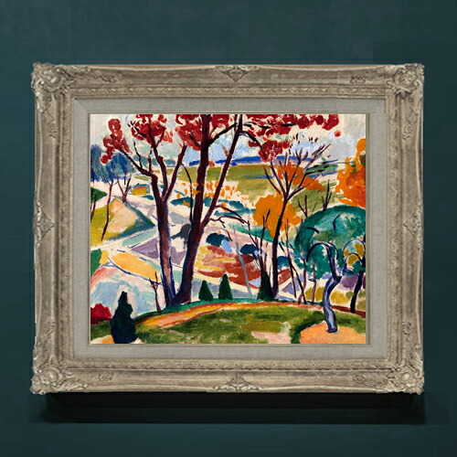 【油絵 直筆仕上げ】セーイェン Landscape, Bridge, Huntingdon Valley F8 【アップグレード額】 絵画 販売 8号 油彩 抽象画 593×518mm 複製画 送料無料 プレゼント ギフト 開店祝い 開業祝い 退職祝い 新築祝い リビングアートフレーム 壁掛け|絵画販売アートレスト