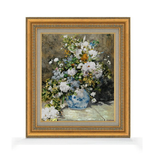 楽天市場】【油絵 直筆仕上げ】ルノワール Vase of Chrysanthemums F6