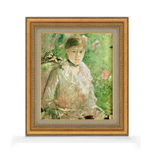 ベルト・モリゾ、「湖畔」、希少な画集より、新品高級額・額装付 ベルト・モリゾ、「湖畔」、希少な画集より、新品高級額・額装付