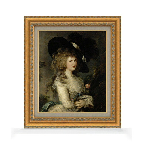 【油絵 直筆仕上げ】トマス・ゲインズバラ ジョージアナ・キャヴェンディッシュ F8 【額入り】 絵画 販売 8号 油彩 風景画 602×528mm 複製画 送料無料 プレゼント ギフト 開店祝い 開業祝い 退職祝い 新築祝い リビング 玄関 モダン アートフレーム 壁掛け 28,490円