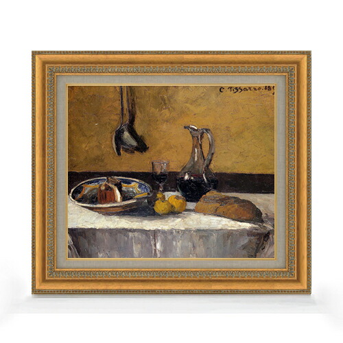 【油絵 直筆仕上げ】ピサロ Still Life F8 【額入り】 絵画 販売 8号 油彩 風景画 602×528mm 複製画 送料無料 プレゼント ギフト 開店祝い 開業祝い 退職祝い 新築祝い リビング 玄関 モダン アートフレーム 壁掛け|絵画販売アートレスト