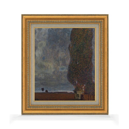 【油絵 直筆仕上げ】クリムト The Large Poplar 2 F8 【額入り】 絵画 販売 8号 油彩 抽象画 602&times;528mm 複製画 送料無料 プレゼント ギフト 開店祝い 開業祝い 退職祝い 新築祝い リビング 玄関 モダン アートフレーム 壁掛け｜絵画販売アートレスト