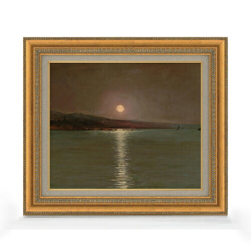 【油絵 直筆仕上げ】ゾナロ Full Moon F8 【額入り】 絵画 販売 8号 油彩 風景画 602×528mm 複製画 送料無料 プレゼント ギフト 開店祝い 開業祝い 退職祝い 新築祝い リビング 玄関 モダン アートフレーム 壁掛け