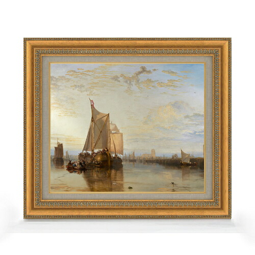 【油絵 直筆仕上げ】ターナー Dort or Dordrecht F8 【額入り】 絵画 販売 8号 油彩 風景画 602×528mm 複製画 送料無料 プレゼント ギフト 開店祝い 開業祝い 退職祝い 新築祝い リビング 玄関 モダン アートフレーム 壁掛け