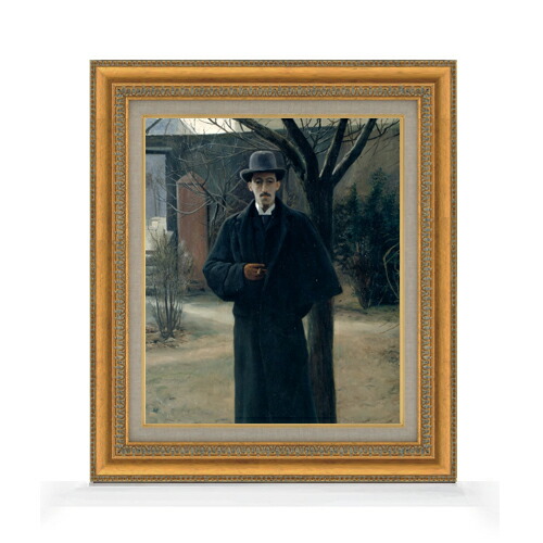 【油絵 直筆仕上げ】ルシニョール Portrait of Miquel Utrillo F8 【額入り】 絵画 販売 8号 油彩 人物画 602×528mm 複製画 送料無料 プレゼント ギフト 開店祝い 開業祝い 退職祝い 新築祝い リビング 玄関 モダン アートフレーム 壁掛け