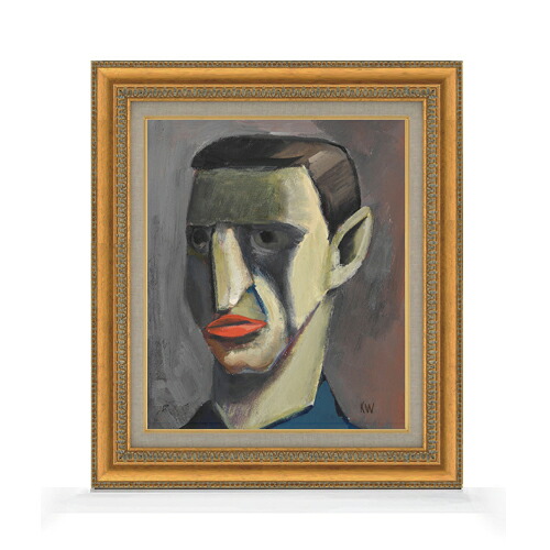 【油絵 直筆仕上げ】ウィーナー オネ・ティテル4 F8 【額入り】 絵画 販売 8号 油彩 抽象画 602×528mm 複製画 送料無料 プレゼント ギフト 開店祝い 開業祝い 退職祝い 新築祝い リビング 玄関 モダン アートフレーム 壁掛け