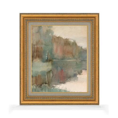 【油絵 直筆仕上げ】エーデルフェルト 秋のハイコの海岸、風景-秋 F8 【額入り】 絵画 販売 8号 油彩 抽象画 602&times;528mm 複製画 送料無料 プレゼント ギフト 開店祝い 開業祝い 退職祝い 新築祝い リビング 玄関 モダン アートフレーム 壁掛け｜絵画販売アートレスト