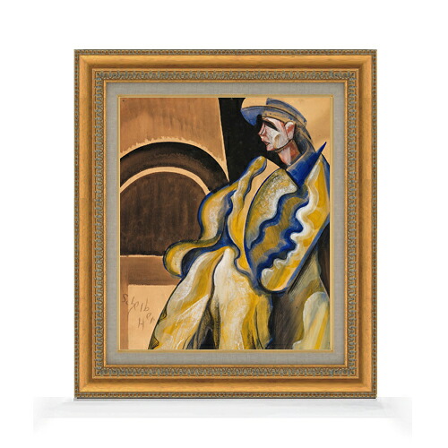 【油絵 直筆仕上げ】シャイバー デア・マン F8 【額入り】 絵画 販売 8号 油彩 抽象画 602×528mm 複製画 送料無料 プレゼント ギフト 開店祝い 開業祝い 退職祝い 新築祝い リビング 玄関 モダン アートフレーム 壁掛け