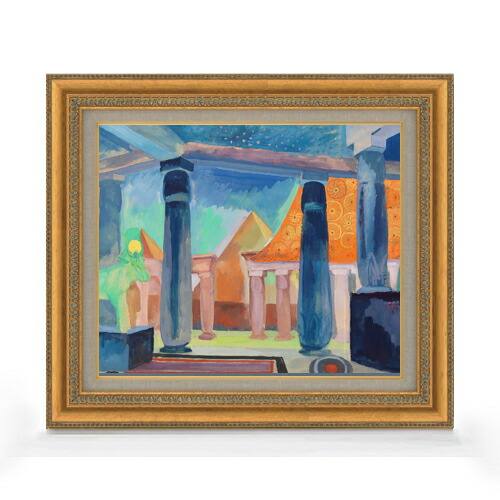 【油絵 直筆仕上げ】ドローネー クレオパトラオブジェクトの舞台デザイン F8 【額入り】 絵画 販売 8号 油彩 抽象画 602×528mm 複製画 送料無料 プレゼント ギフト 開店祝い 開業祝い 退職祝い 新築祝い リビング 玄関 モダン アートフレーム 壁掛け 28,490円