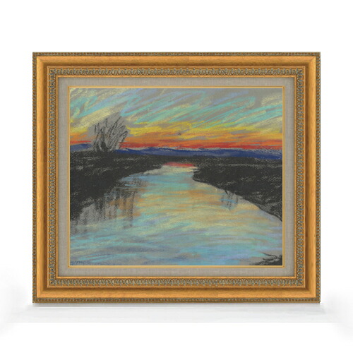 【油絵 直筆仕上げ】パルジャイ 赤い夜明け F8 【額入り】 絵画 販売 8号 油彩 抽象画 602×528mm 複製画 送料無料 プレゼント ギフト 開店祝い 開業祝い 退職祝い 新築祝い リビング 玄関 モダン アートフレーム 壁掛け