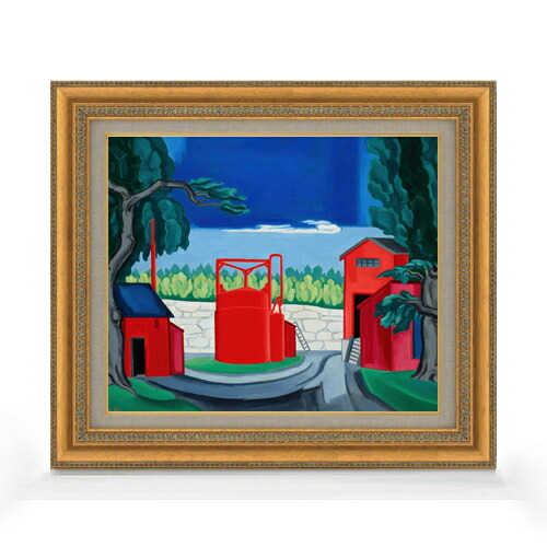【油絵 直筆仕上げ】ブルームナー パゴダ F8 【額入り】 絵画 販売 8号 油彩 抽象画 602×528mm 複製画 送料無料 プレゼント ギフト 開店祝い 開業祝い 退職祝い 新築祝い リビング 玄関 モダン アートフレーム 壁掛け