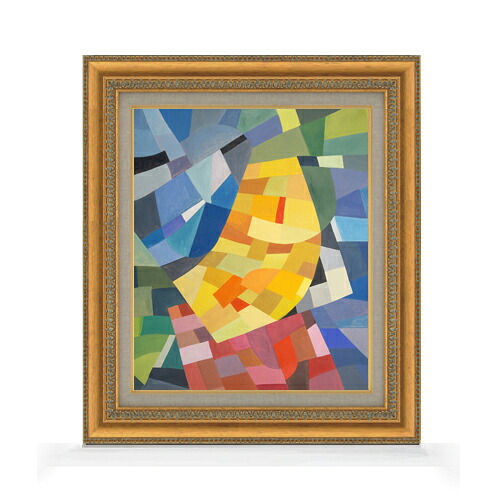 【油絵 直筆仕上げ】フロイントリッヒ コンポジション F8 【額入り】 絵画 販売 8号 油彩 抽象画 602×528mm 複製画 送料無料 プレゼント ギフト 開店祝い 開業祝い 退職祝い 新築祝い リビング 玄関 モダン アートフレーム 壁掛け