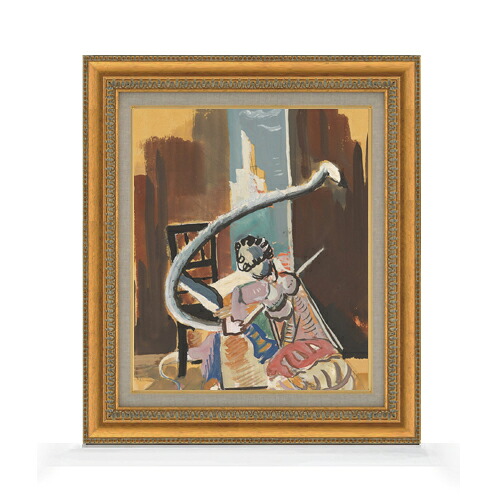 【油絵 直筆仕上げ】マジェルニク サーカスモチーフ F8 【額入り】 絵画 販売 8号 油彩 抽象画 602×528mm 複製画 送料無料 プレゼント ギフト 開店祝い 開業祝い 退職祝い 新築祝い リビング 玄関 モダン アートフレーム 壁掛け