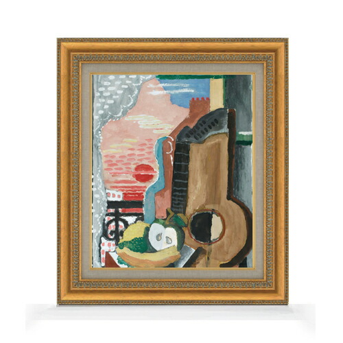 【油絵 直筆仕上げ】マルクーシス Nature Morte Devant La Fentre F8 【額入り】 絵画 販売 8号 油彩 抽象画 602&times;528mm 複製画 送料無料 プレゼント ギフト 開店祝い 開業祝い 退職祝い 新築祝い リビング 玄関 モダン アートフレーム 壁掛け｜絵画販売アートレスト