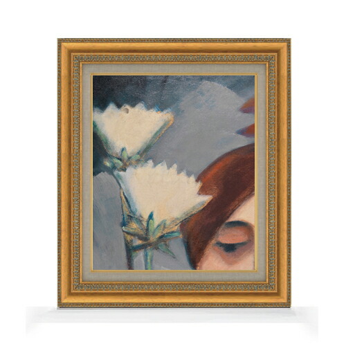 【油絵 直筆仕上げ】ヨハンセン ブルーテンとヴァイブリヒャーコップ F8 【額入り】 絵画 販売 8号 油彩 抽象画 602×528mm 複製画 送料無料 プレゼント ギフト 開店祝い 開業祝い 退職祝い 新築祝い リビング 玄関 モダン アートフレーム 壁掛け