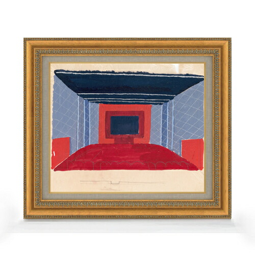 【油絵 直筆仕上げ】ライス ニューヨーク州ニューヨークのパック劇場 F8 【額入り】 絵画 販売 8号 油彩 抽象画 602×528mm 複製画 送料無料 プレゼント ギフト 開店祝い 開業祝い 退職祝い 新築祝い リビング 玄関 モダン アートフレーム 壁掛け