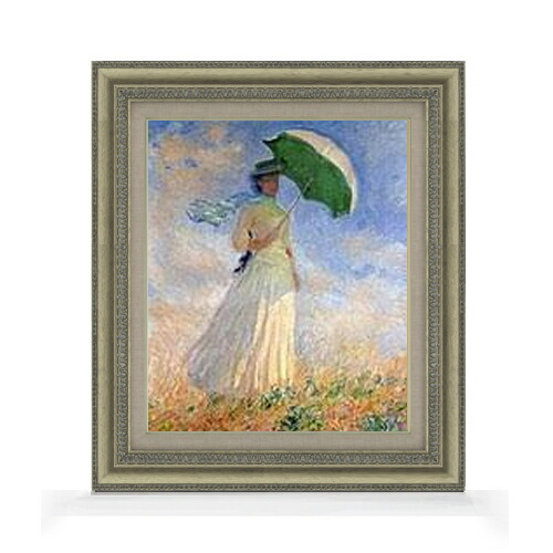 楽天市場】【油絵 直筆仕上げ】クロード・モネ 日傘を差す女 F3 【額