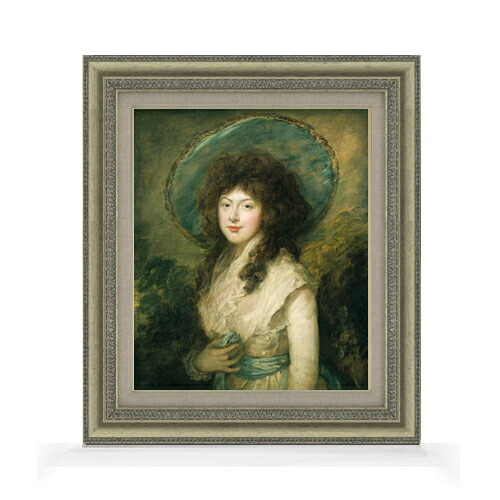 【油絵 直筆仕上げ】トマス・ゲインズバラ キャサリン・タットン F8 【額入り】 絵画 販売 8号 油彩 風景画 602&times;528mm 複製画 送料無料 プレゼント ギフト 開店祝い 開業祝い 退職祝い 新築祝い リビング 玄関 モダン アートフレーム 壁掛け｜絵画販売アートレスト 28,105円