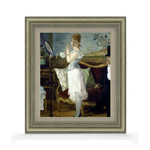 【油絵 直筆仕上げ】マネ ナナ F8 【額入り】 絵画 販売 8号 油彩 風景画 602×528mm 複製画 送料無料 プレゼント ギフト 開店祝い 開業祝い 退職祝い 新築祝い リビング 玄関 モダン アートフレーム 壁掛け