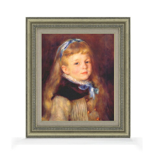 【油絵 直筆仕上げ】ルノワール イボンヌ・グリンペル F8 【額入り】 絵画 販売 8号 油彩 風景画 602×528mm 複製画 送料無料 プレゼント ギフト 開店祝い 開業祝い 退職祝い 新築祝い リビング 玄関 モダン アートフレーム 壁掛け