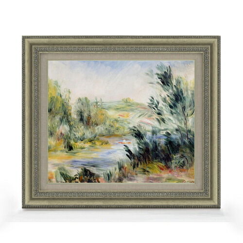 楽天市場】絵画 油絵 ロワール川畔 F8 日下部寛 直筆 8号 額装 額入り