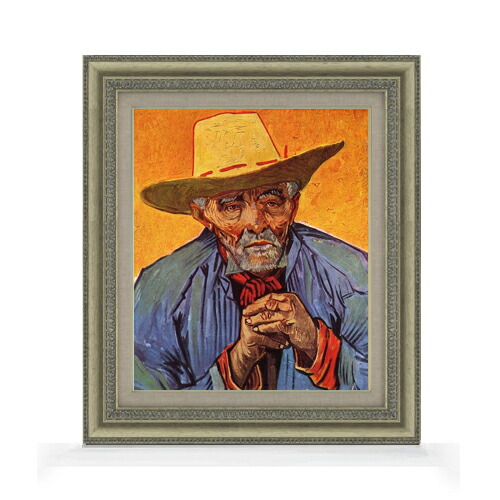 【油絵 直筆仕上げ】ゴッホ パシアンス・エスカリエの肖像 F8 【額入り】 絵画 販売 8号 油彩 風景画 602×528mm 複製画 送料無料 プレゼント ギフト 開店祝い 開業祝い 退職祝い 新築祝い リビング 玄関 モダン アートフレーム 壁掛け