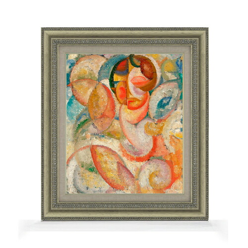 【油絵 直筆仕上げ】アマデオ・デ・ソウザ・カルドソ Unknown title F8 【額入り】 絵画 販売 8号 油彩 抽象画 602×528mm 複製画 送料無料 プレゼント ギフト 開店祝い 開業祝い 退職祝い 新築祝い リビング 玄関 モダン アートフレーム 壁掛け