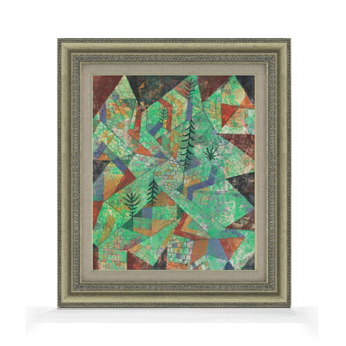 【油絵 直筆仕上げ】パウル・クレー Wald Bau F8 【額入り】 絵画 販売 8号 油彩 抽象画 602×528mm 複製画 送料無料 プレゼント ギフト 開店祝い 開業祝い 退職祝い 新築祝い リビング 玄関 モダン アートフレーム 壁掛け
