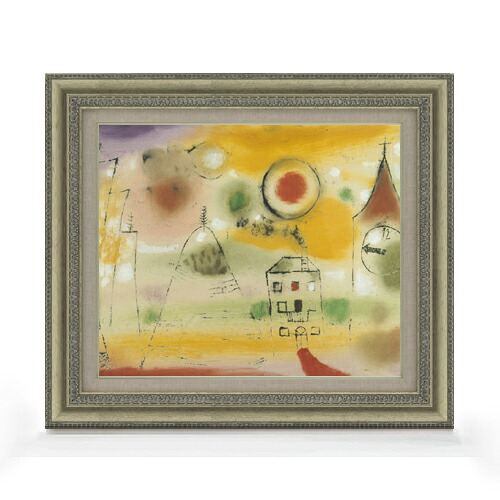 【油絵 直筆仕上げ】パウル・クレー WinterDay,Shortly before Noon F8 【額入り】 絵画 販売 8号 油彩 抽象画 602×528mm 複製画 送料無料 プレゼント ギフト 開店祝い 開業祝い 退職祝い 新築祝い リビング 玄関 モダン アートフレーム 壁掛け|絵画販売アートレスト