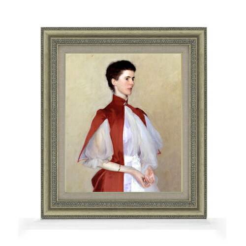 【油絵 直筆仕上げ】サージェント Portrait of Mrs Robert Harrison F8 【額入り】 絵画 販売 8号 油彩 人物画 602×528mm 複製画 送料無料 プレゼント ギフト 開店祝い 開業祝い 退職祝い 新築祝い リビング 玄関 モダン アートフレーム 壁掛け|絵画販売アートレスト