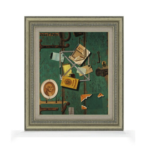 【油絵 直筆仕上げ】ジョン・F・ペト A Closet Door F8 【額入り】 絵画 販売 8号 油彩 静物画 602×528mm 複製画 送料無料 プレゼント ギフト 開店祝い 開業祝い 退職祝い 新築祝い リビング 玄関 モダン アートフレーム 壁掛け