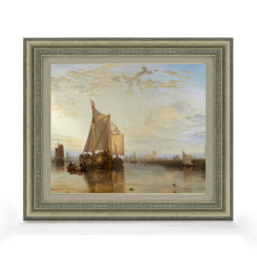 【油絵 直筆仕上げ】ターナー Dort or Dordrecht F8 【額入り】 絵画 販売 8号 油彩 風景画 602×528mm 複製画 送料無料 プレゼント ギフト 開店祝い 開業祝い 退職祝い 新築祝い リビング 玄関 モダン アートフレーム 壁掛け