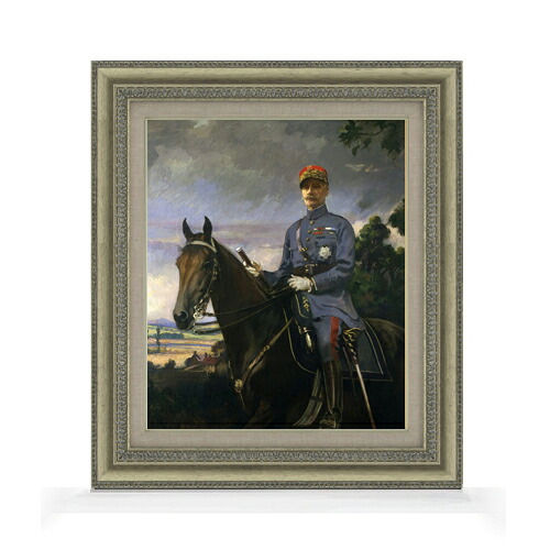 【油絵 直筆仕上げ】ターベル Marshal Ferdinand Foch F8 【額入り】 絵画 販売 8号 油彩 風景画 602×528mm 複製画 送料無料 プレゼント ギフト 開店祝い 開業祝い 退職祝い 新築祝い リビング 玄関 モダン アートフレーム 壁掛け|絵画販売アートレスト