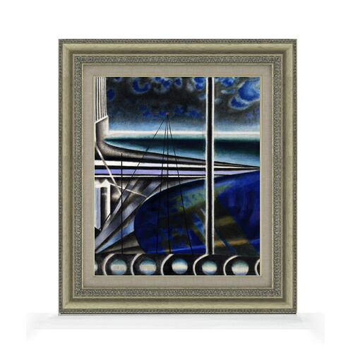 【油絵 直筆仕上げ】ステラ メトロポリタン港 F8 【額入り】 絵画 販売 8号 油彩 抽象画 602×528mm 複製画 送料無料 プレゼント ギフト 開店祝い 開業祝い 退職祝い 新築祝い リビング 玄関 モダン アートフレーム 壁掛け