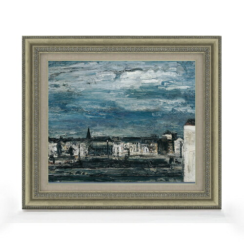 【油絵 直筆仕上げ】テニーグラーツのムルファーの月夜 F8 【額入り】 絵画 販売 8号 油彩 抽象画 602×528mm 複製画 送料無料 プレゼント ギフト 開店祝い 開業祝い 退職祝い 新築祝い リビング 玄関 モダン アートフレーム 壁掛け