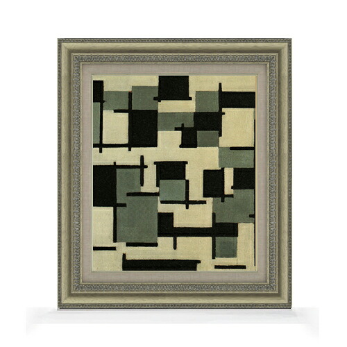 【油絵 直筆仕上げ】ドゥースブルフ 作品13 F8 【額入り】 絵画 販売 8号 油彩 抽象画 602×528mm 複製画 送料無料 プレゼント ギフト 開店祝い 開業祝い 退職祝い 新築祝い リビング 玄関 モダン アートフレーム 壁掛け|絵画販売アートレスト