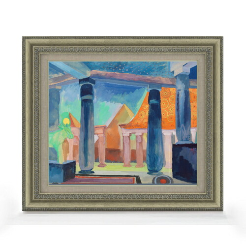 【油絵 直筆仕上げ】ドローネー クレオパトラオブジェクトの舞台デザイン F8 【額入り】 絵画 販売 8号 油彩 抽象画 602×528mm 複製画 送料無料 プレゼント ギフト 開店祝い 開業祝い 退職祝い 新築祝い リビング 玄関 モダン アートフレーム 壁掛け