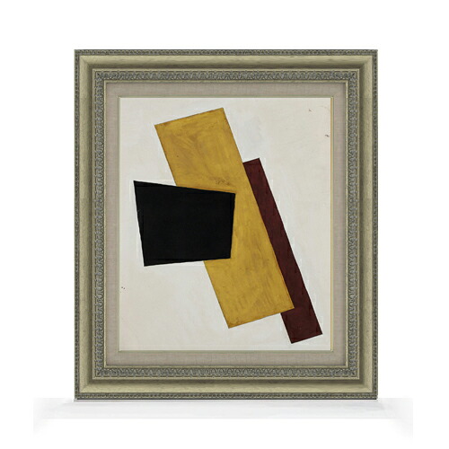 【油絵 直筆仕上げ】ポポワ　作曲（1917年） F8 【額入り】 絵画 販売 8号 油彩 抽象画 602×528mm 複製画 送料無料 プレゼント ギフト 開店祝い 開業祝い 退職祝い 新築祝い リビング 玄関 モダン アートフレーム 壁掛け