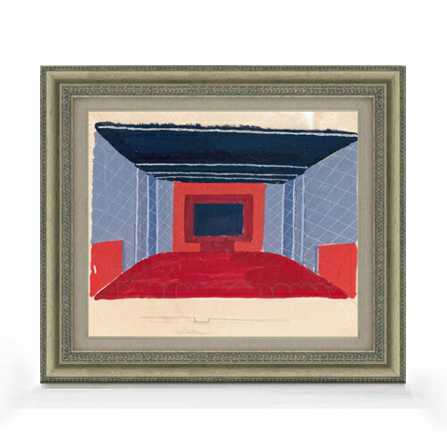 【油絵 直筆仕上げ】ライス ニューヨーク州ニューヨークのパック劇場 F8 【額入り】 絵画 販売 8号 油彩 抽象画 602×528mm 複製画 送料無料 プレゼント ギフト 開店祝い 開業祝い 退職祝い 新築祝い リビング 玄関 モダン アートフレーム 壁掛け