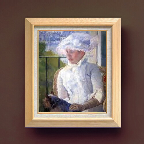 【油絵 直筆仕上げ】メアリー・カサット young girl at a window F8 【額入り】 絵画 販売 8号 油彩 風景画 600×526mm 複製画 送料無料 プレゼント ギフト 開店祝い 開業祝い 退職祝い 新築祝い リビング 玄関 モダン アートフレーム 壁掛け|絵画販売アートレスト