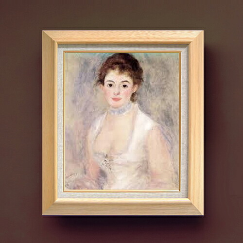 【油絵 直筆仕上げ】ルノワール アンリオ夫人 F8 【額入り】 絵画 販売 8号 油彩 風景画 600×526mm 複製画 送料無料 プレゼント ギフト 開店祝い 開業祝い 退職祝い 新築祝い リビング 玄関 モダン アートフレーム 壁掛け|絵画販売アートレスト