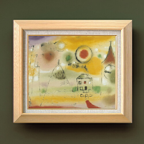 【油絵 直筆仕上げ】パウル・クレー WinterDay,Shortly before Noon F8 【額入り】 絵画 販売 8号 油彩 抽象画 600&times;526mm 複製画 送料無料 プレゼント ギフト 開店祝い 開業祝い 退職祝い 新築祝い リビング 玄関 モダン アートフレーム 壁掛け｜絵画販売アートレスト