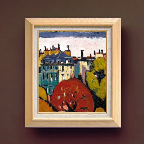 【油絵 直筆仕上げ】サイエン 風景、パリ F8 【額入り】 絵画 販売 8号 油彩 抽象画 600×526mm 複製画 送料無料 プレゼント ギフト 開店祝い 開業祝い 退職祝い 新築祝い リビング 玄関 モダン アートフレーム 壁掛け|絵画販売アートレスト