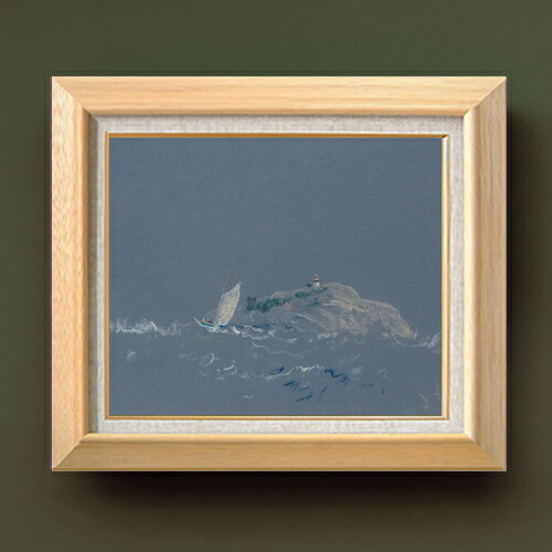 【油絵 直筆仕上げ】デイヴィス ベアアイランド灯台 F8 【額入り】 絵画 販売 8号 油彩 抽象画 600&times;526mm 複製画 送料無料 プレゼント ギフト 開店祝い 開業祝い 退職祝い 新築祝い リビング 玄関 モダン アートフレーム 壁掛け｜絵画販売アートレスト 26,950円