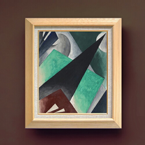 【油絵 直筆仕上げ】ポポワ 絵画的建築 F8 【額入り】 絵画 販売 8号 油彩 抽象画 600&times;526mm 複製画 送料無料 プレゼント ギフト 開店祝い 開業祝い 退職祝い 新築祝い リビング 玄関 モダン アートフレーム 壁掛け｜絵画販売アートレスト