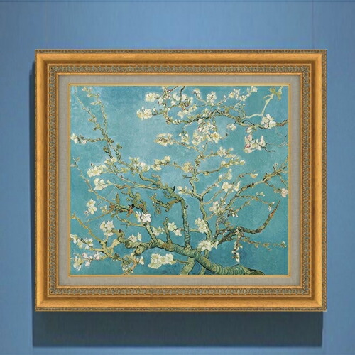 楽天市場】【油絵 直筆仕上げ】ゴッホ 花咲くアーモンドの木の枝