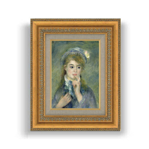 楽天市場】【油絵 直筆仕上げ】ルノワール レースの帽子の少女 SM