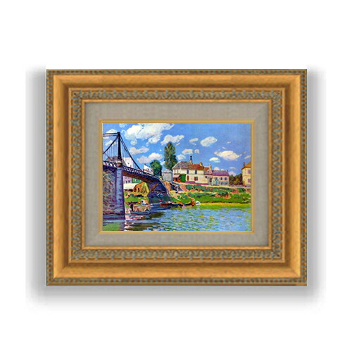 楽天市場】【油絵 直筆仕上げ】シスレー Moret-sur-Loing SMサイズ 額