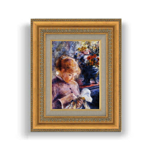 楽天市場】【油絵 直筆仕上げ】ルノワール レースの帽子の少女 SM