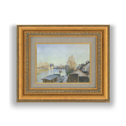 楽天市場】【油絵 直筆仕上げ】シスレー 10月の干草、モレにて SM